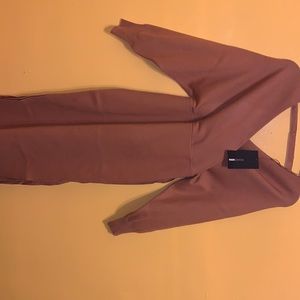 Sweater dress long with two slits on dress